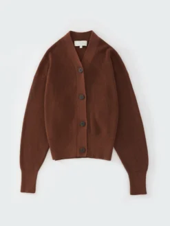 Studio Nicholson Hana Knit In Carob Brown 14 Studio Nicholson Hana Knit In Carob Brown -Studio Nicholson HANASNW 1361DRYCOTTONRIBCAROBBROWN 0370 FS scaled