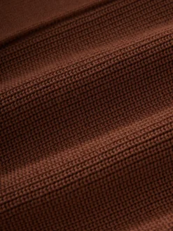 Studio Nicholson Hana Knit In Carob Brown 15 Studio Nicholson Hana Knit In Carob Brown -Studio Nicholson HANASNW 1361DRYCOTTONRIBCAROBBROWN 0371 scaled