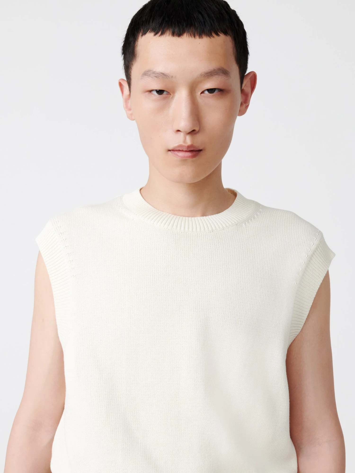 Studio Nicholson Hashi Knit In Parchment 5 Studio Nicholson Hashi Knit In Parchment - Image 5