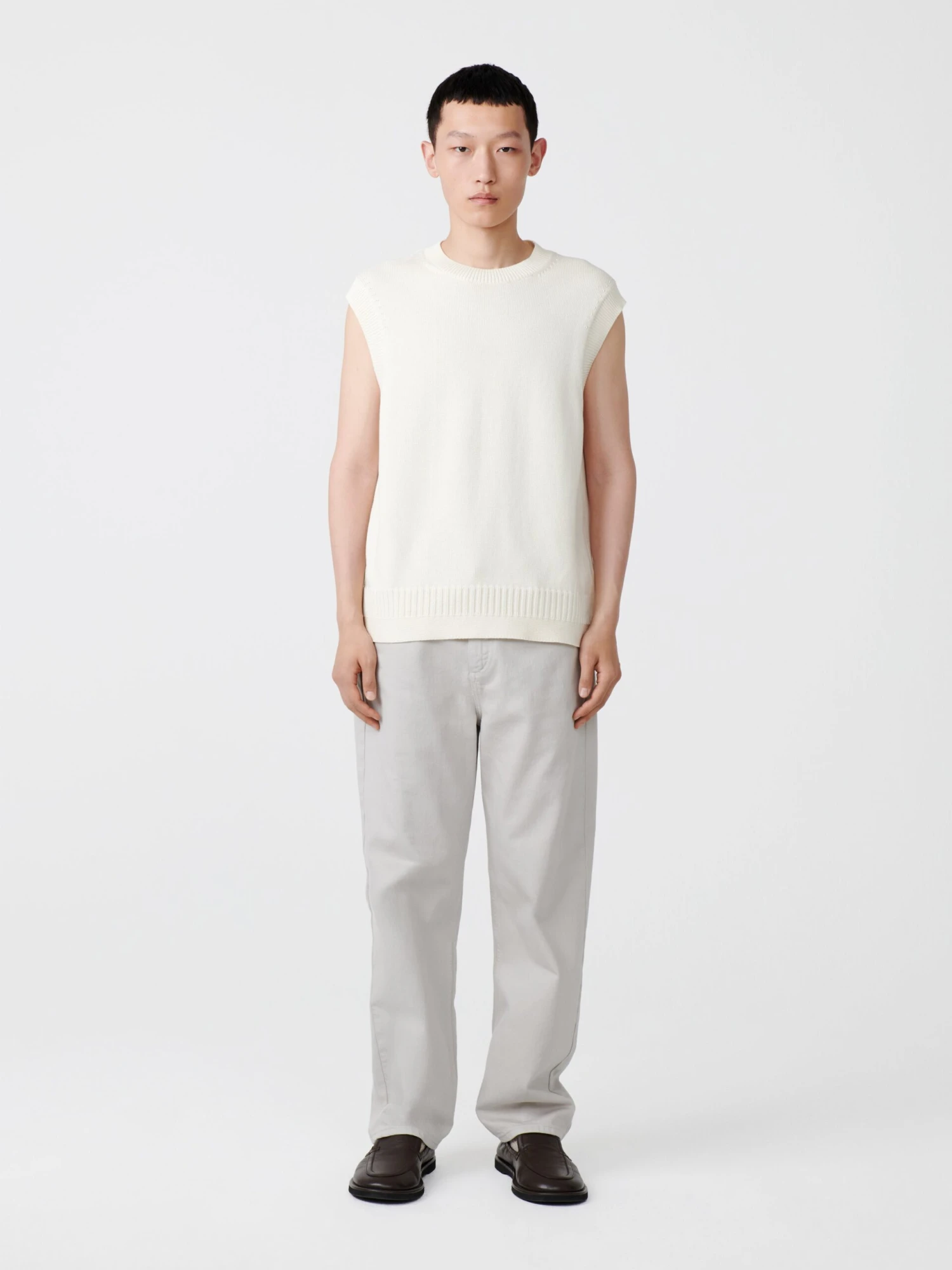 Studio Nicholson Hashi Knit In Parchment 2 Studio Nicholson Hashi Knit In Parchment - Image 2