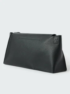Studio Nicholson Shiboru Leather Bag In Black -Studio Nicholson HISASHISN742 PALMELLATOLEATHERBLACK 306 scaled