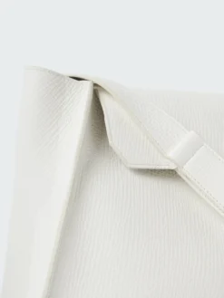 Studio Nicholson Shiboru Leather Bag In Parchment -Studio Nicholson HISASHISN742 PALMELLATOLEATHERIVORY 292 7fc57820 a357 4771 94a8 af9f433b8796 scaled