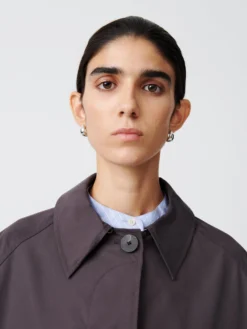 Studio Nicholson Holin Coat In Cocoa -Studio Nicholson HOLINCOATCOCOA3 scaled