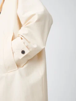 Studio Nicholson Holin Coated Cotton Coat In Linen -Studio Nicholson HOLINCOATLINEN6 scaled