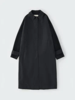Studio Nicholson Holin Coat In Black -Studio Nicholson HOLINSNW 628TECHNICALCOTTONBLACK 0283 FS scaled