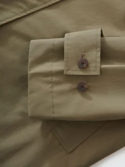 Studio Nicholson Holin Coat In Dark Dusk -Studio Nicholson HOLINSNW 628TECHNICALCOTTONDARKDUSK 0235 scaled