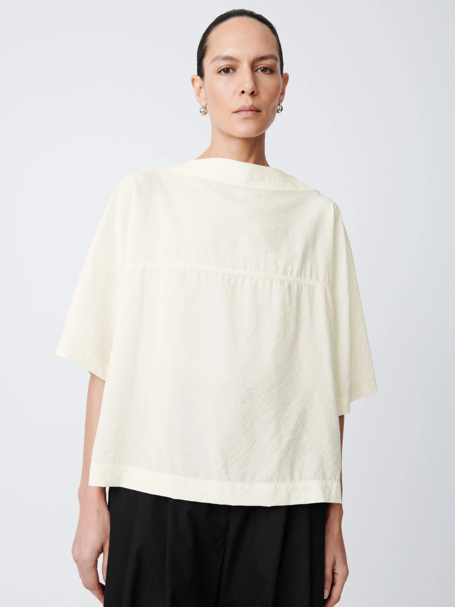 Studio Nicholson Hesse Top In Parchment 1 Studio Nicholson Hesse Top In Parchment