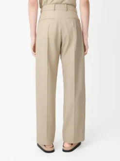 Studio Nicholson Highway Pant In Plaster -Studio Nicholson Highway SNM1139DryCottonPantsPlaster5 scaled