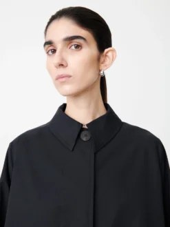 Studio Nicholson Holin Coat In Dark Navy -Studio Nicholson HolinDarkNavy6 scaled