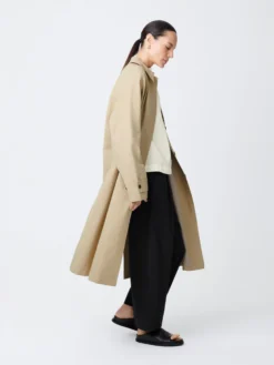 Studio Nicholson Holin Coat In Tan -Studio Nicholson HolinSNW 628TechnicalCottonTAN NEW 1 scaled