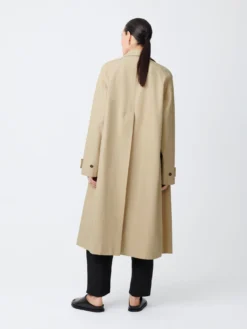 Studio Nicholson Holin Coat In Tan -Studio Nicholson HolinSNW 628TechnicalCottonTAN NEW 3 scaled