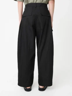 Studio Nicholson Howse Pant In Black 10 Studio Nicholson Howse Pant In Black -Studio Nicholson HowseSNM 1141SportyCottonPantsBlack1 scaled