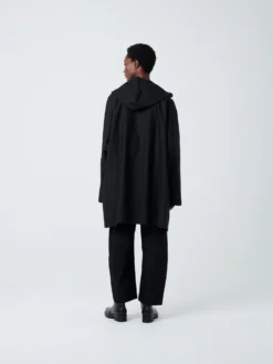 Studio Nicholson Impala Coat In Black -Studio Nicholson IMPALACOATBLACK2 scaled