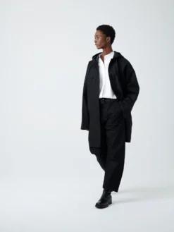 Studio Nicholson Impala Coat In Black -Studio Nicholson IMPALACOATBLACK4 scaled