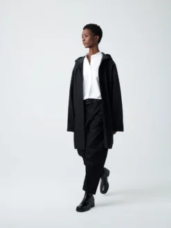 Studio Nicholson Impala Coat In Black -Studio Nicholson IMPALACOATBLACK5 scaled