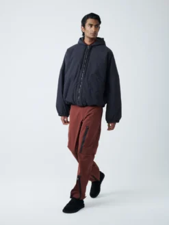 Studio Nicholson Indus Padded Parka In Black -Studio Nicholson INDUSCOATBLACK4 scaled