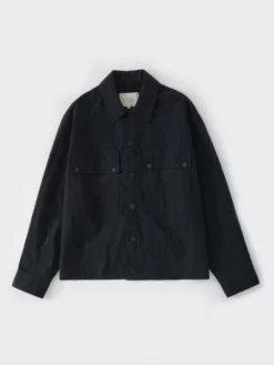 Studio Nicholson Iso Shirt In Darkest Navy -Studio Nicholson ISOSNM 1127DARKESTNAVY 095 FS scaled