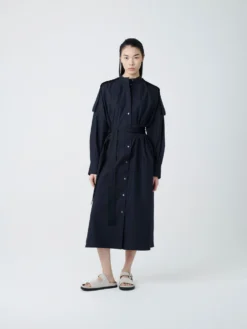 Studio Nicholson Itarsi Dress In Darkest Navy