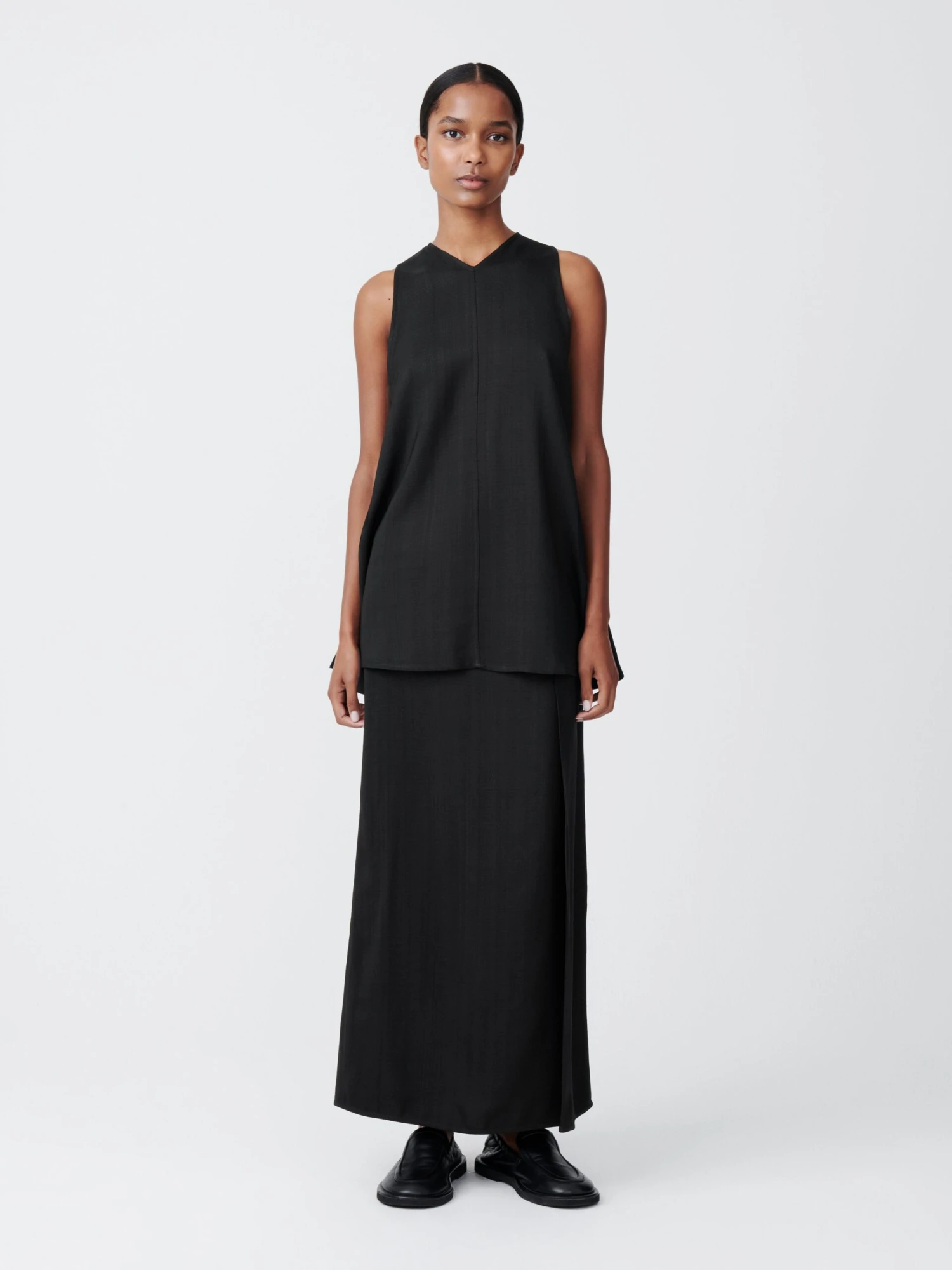 Studio Nicholson Jaya Skirt In Black 1 Studio Nicholson Jaya Skirt In Black