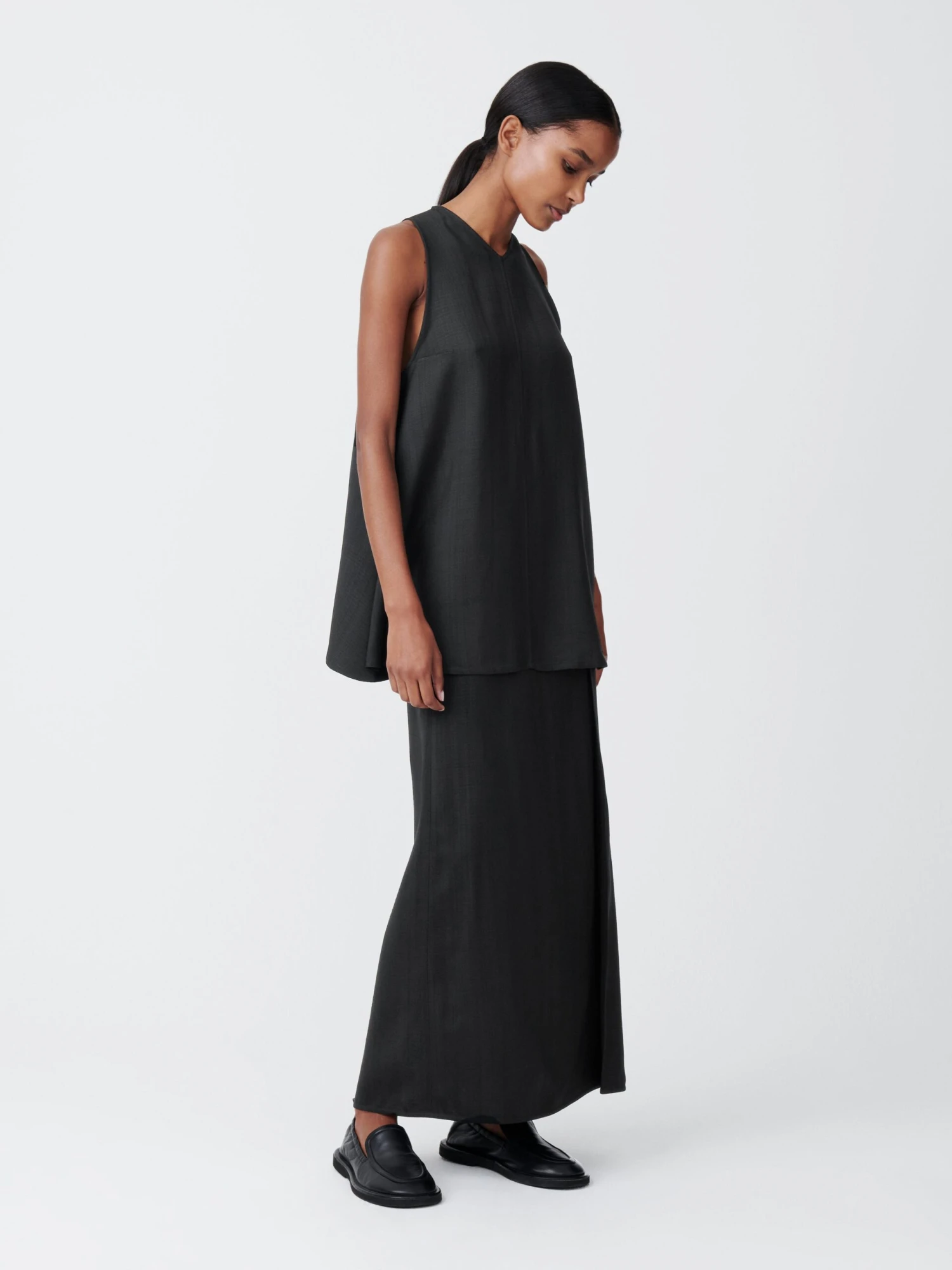 Studio Nicholson Jaya Skirt In Black 2 Studio Nicholson Jaya Skirt In Black - Image 2