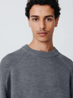 Studio Nicholson Jean Knit In Cadet Grey -Studio Nicholson JEANKNITCADETGREY4 scaled