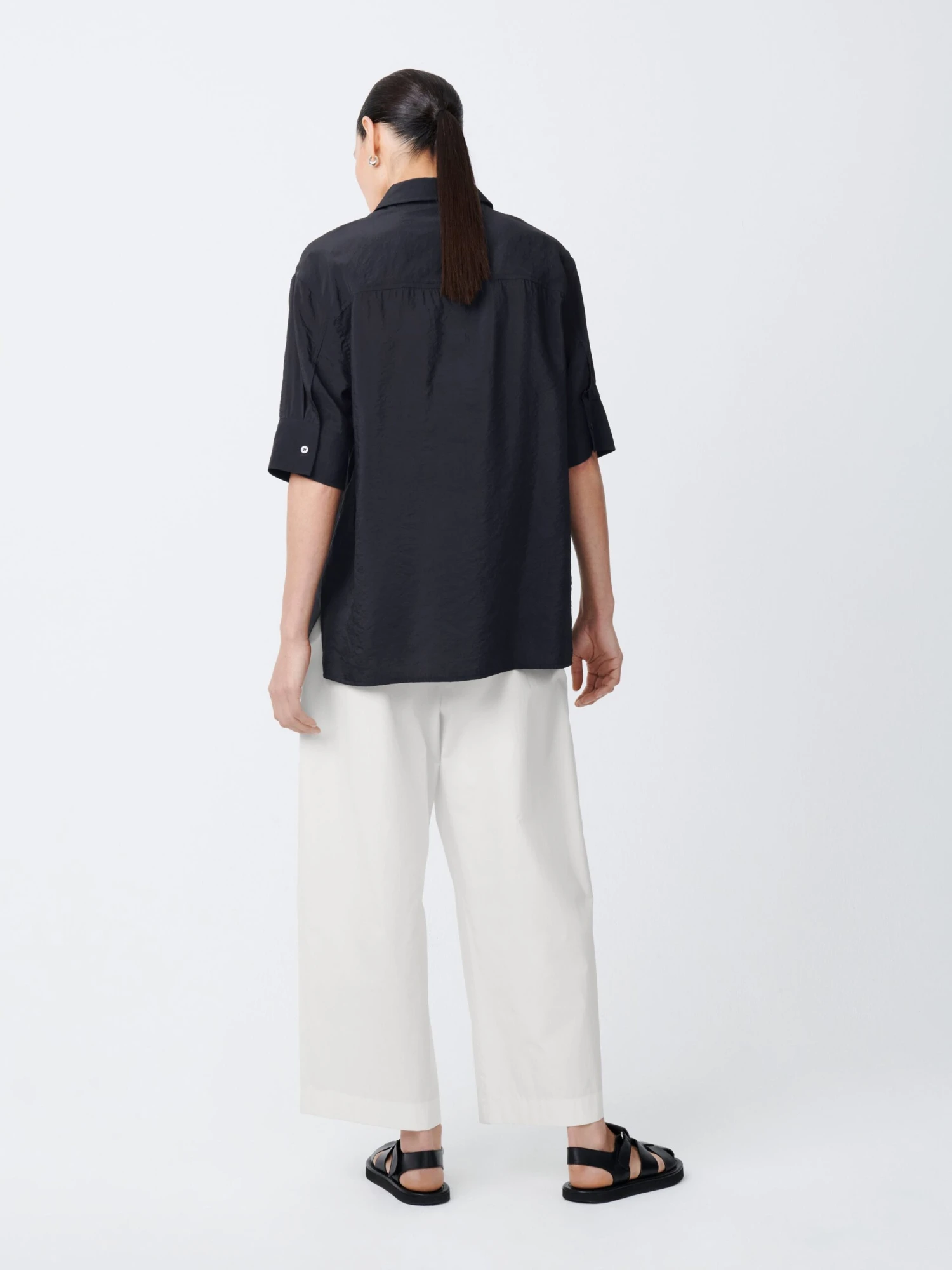 Studio Nicholson Jonzen Shirt In Darkest Navy 5 Studio Nicholson Jonzen Shirt In Darkest Navy - Image 5