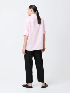 Studio Nicholson Jonzen Shirt In Miami Pink 10 Studio Nicholson Jonzen Shirt In Miami Pink -Studio Nicholson JONZENSNW 1400TEXTUREDVISCOSEMIAMIPINK2 scaled