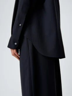 Studio Nicholson Jude Tropical Wool Shirt In Darkest Navy -Studio Nicholson JUDESHIRTTROPWOOLDNAVY5 scaled