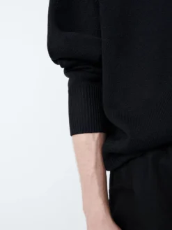 Studio Nicholson Kami Knit In Darkest Navy -Studio Nicholson KAMISNM 1195PaperYarnKnitwearinDarkestNavy2 scaled