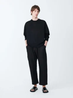 Studio Nicholson Kami Knit In Darkest Navy -Studio Nicholson KAMISNM 1195PaperYarnKnitwearinDarkestNavy4 scaled