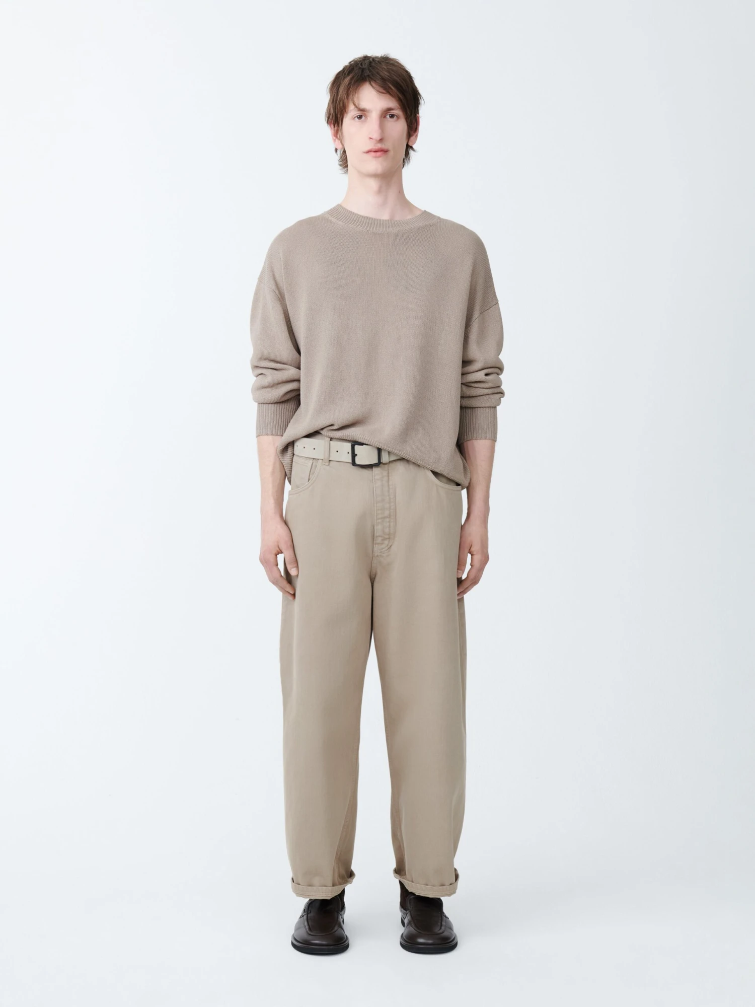 Studio Nicholson Kami Knit In Fawn 2 Studio Nicholson Kami Knit In Fawn - Image 2