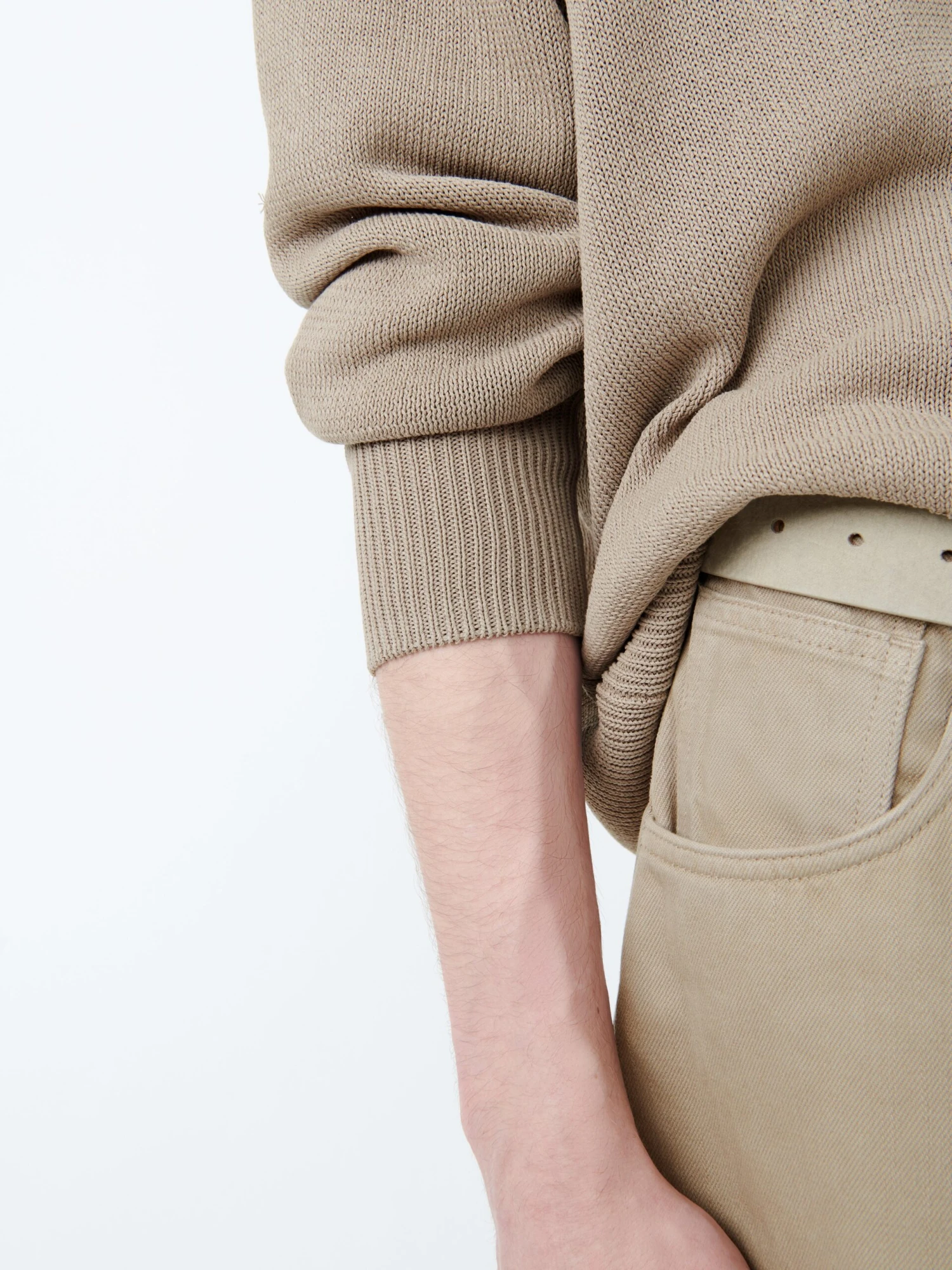 Studio Nicholson Kami Knit In Fawn 6 Studio Nicholson Kami Knit In Fawn - Image 6