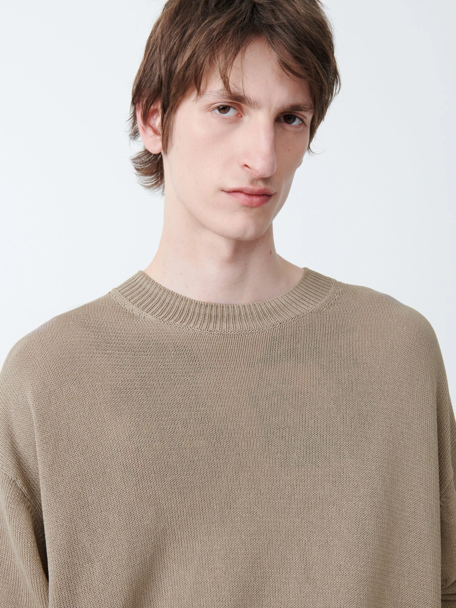 Studio Nicholson Kami Knit In Fawn 5 Studio Nicholson Kami Knit In Fawn - Image 5