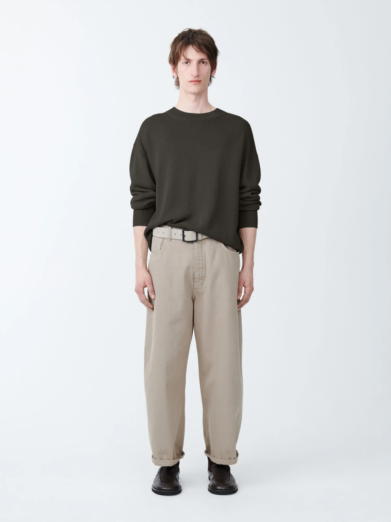 Studio Nicholson Kami Knit In Smoke 2 Studio Nicholson Kami Knit In Smoke - Image 2