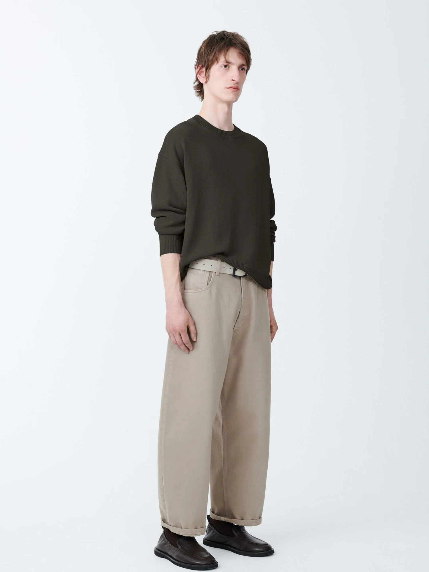 Studio Nicholson Kami Knit In Smoke 3 Studio Nicholson Kami Knit In Smoke - Image 3