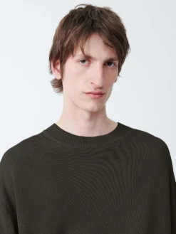 Studio Nicholson Kami Knit In Smoke 13 Studio Nicholson Kami Knit In Smoke -Studio Nicholson KAMISNM 1195PaperYarnKnitwearinSmoke5 scaled