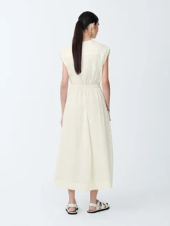 Studio Nicholson Katrine Dress In Parchment -Studio Nicholson KATRINEPARCHMENT1 scaled