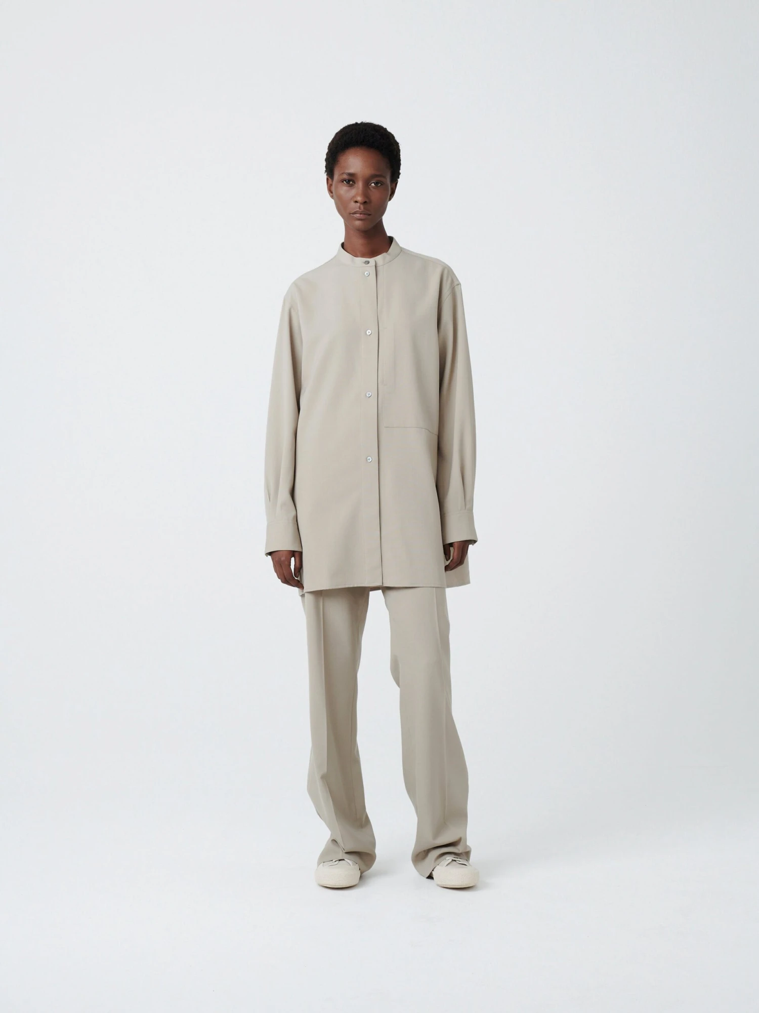 Studio Nicholson Kavali Shirt In Corn 1 Studio Nicholson Kavali Shirt In Corn