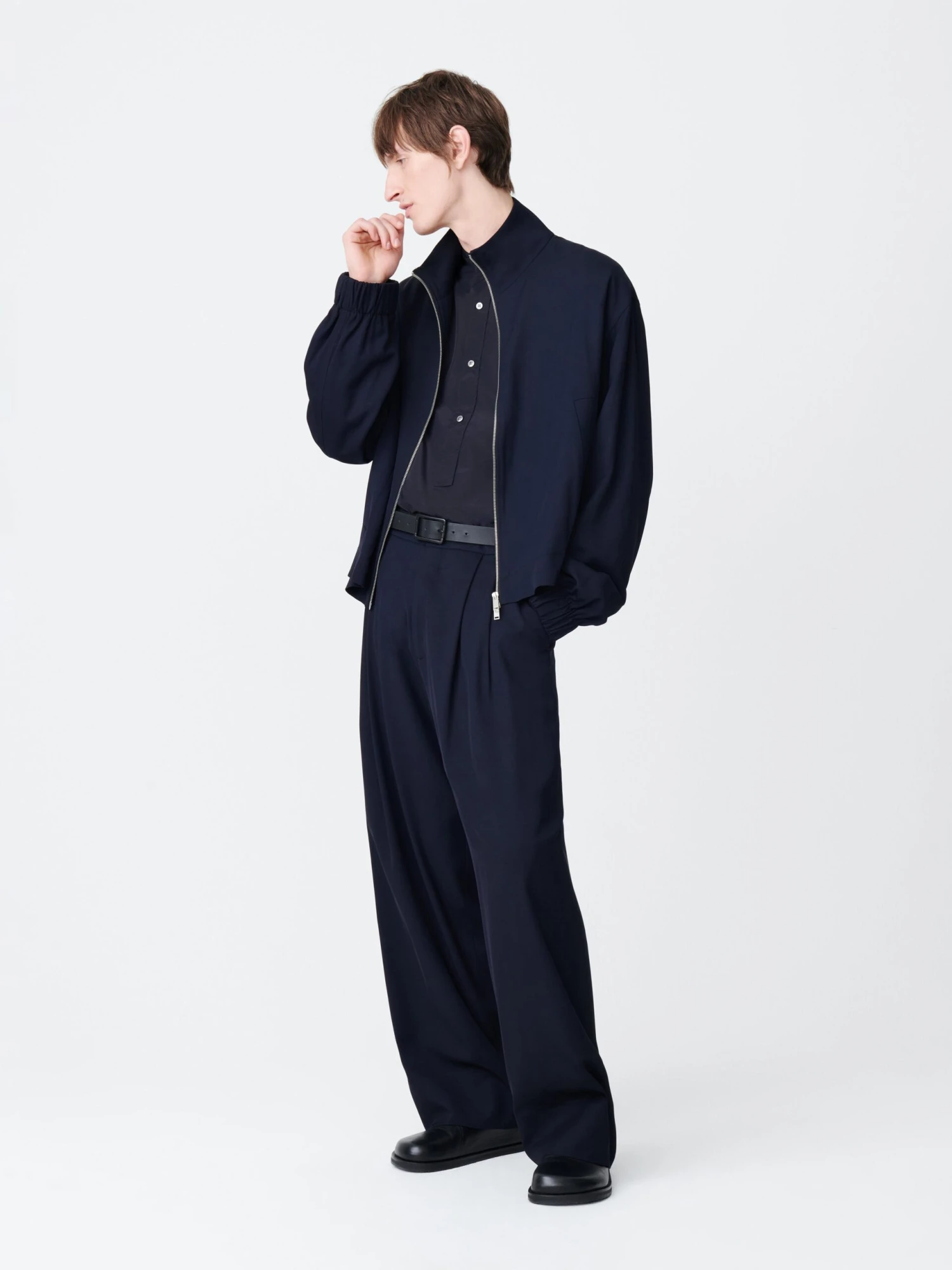 Studio Nicholson Kita Jacket In Darkest Navy 4 Studio Nicholson Kita Jacket In Darkest Navy - Image 4