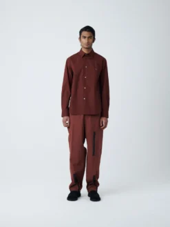 Studio Nicholson Kito Shirt In Chestnut