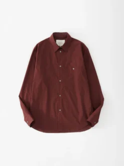 Studio Nicholson Kito Shirt In Chestnut -Studio Nicholson KITOSNM 1008 54097 FS scaled