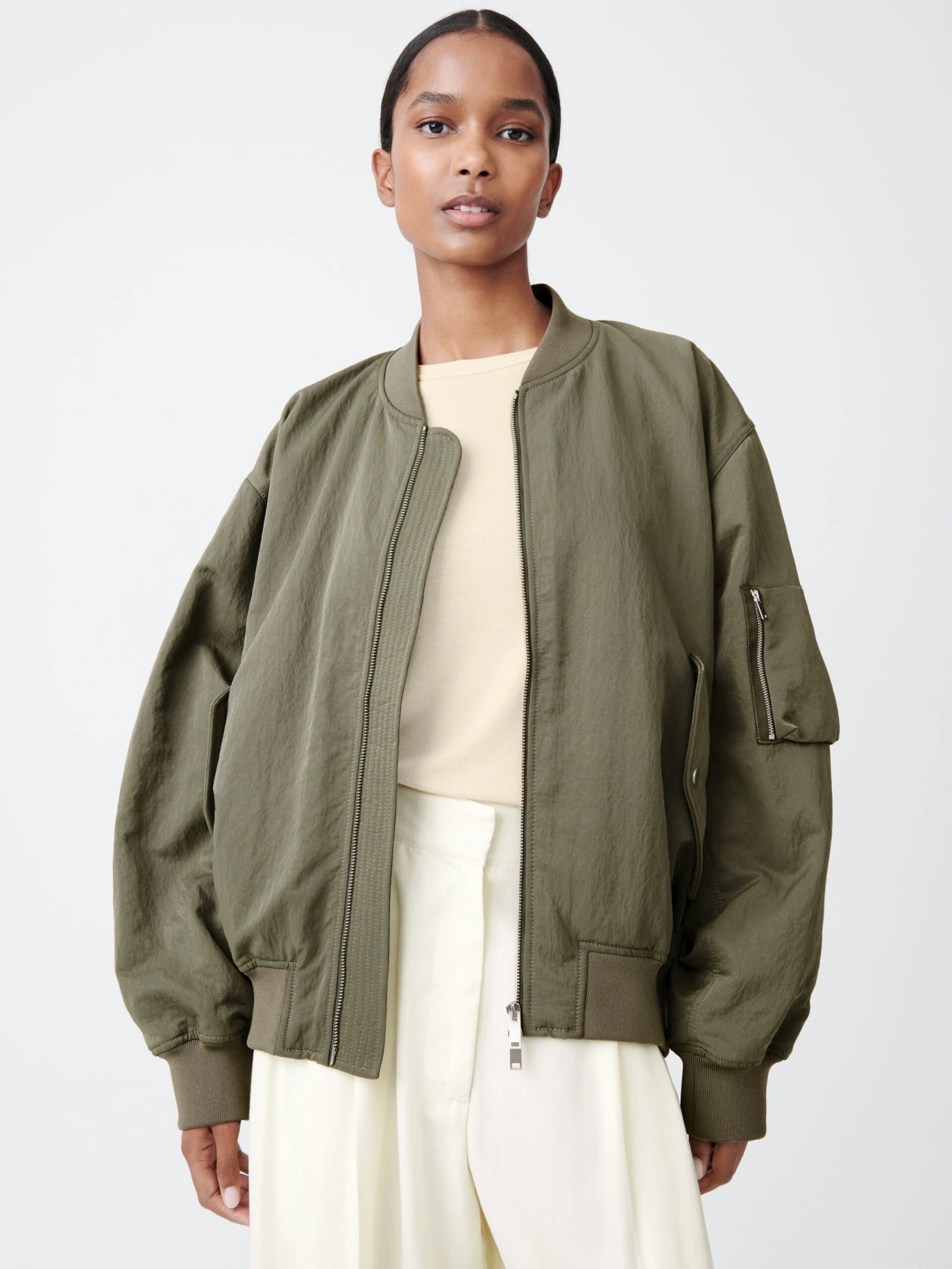 Studio Nicholson Kora Jacket In Sage 1 Studio Nicholson Kora Jacket In Sage