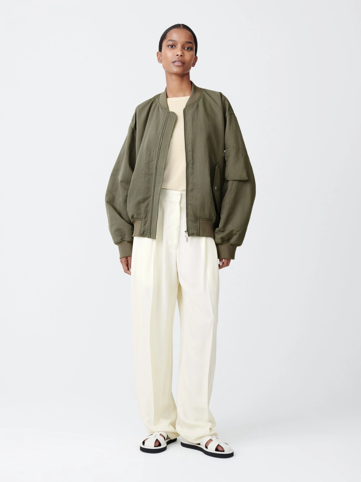 Studio Nicholson Kora Jacket In Sage 2 Studio Nicholson Kora Jacket In Sage - Image 2