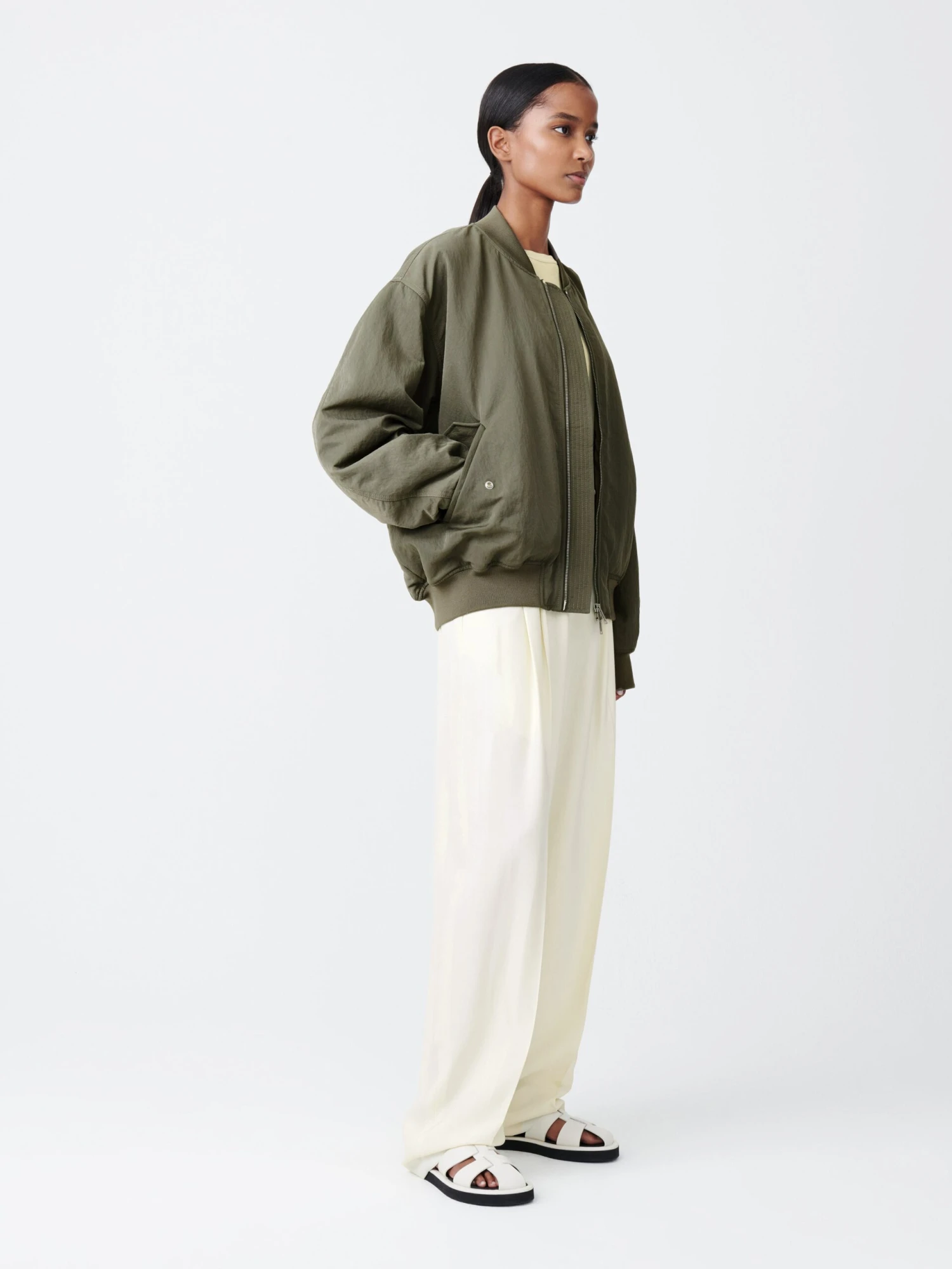Studio Nicholson Kora Jacket In Sage 3 Studio Nicholson Kora Jacket In Sage - Image 3