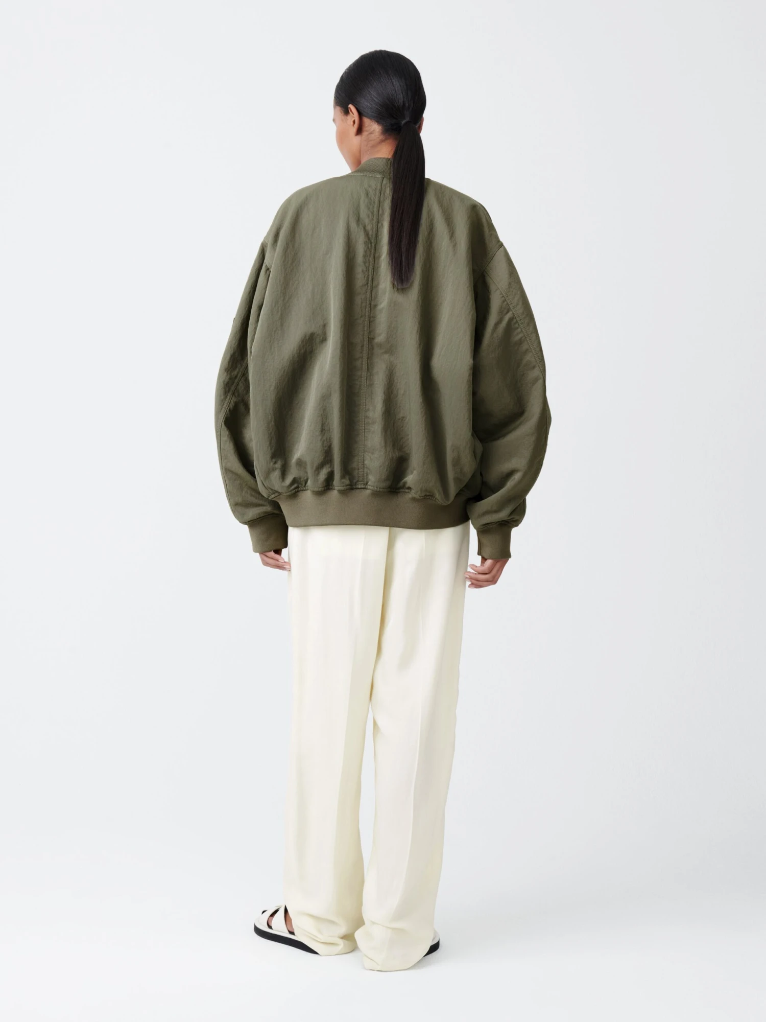 Studio Nicholson Kora Jacket In Sage 4 Studio Nicholson Kora Jacket In Sage - Image 4