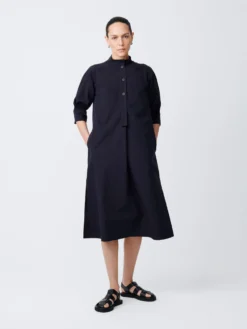 Studio Nicholson Knoll Dress In Darkest Navy
