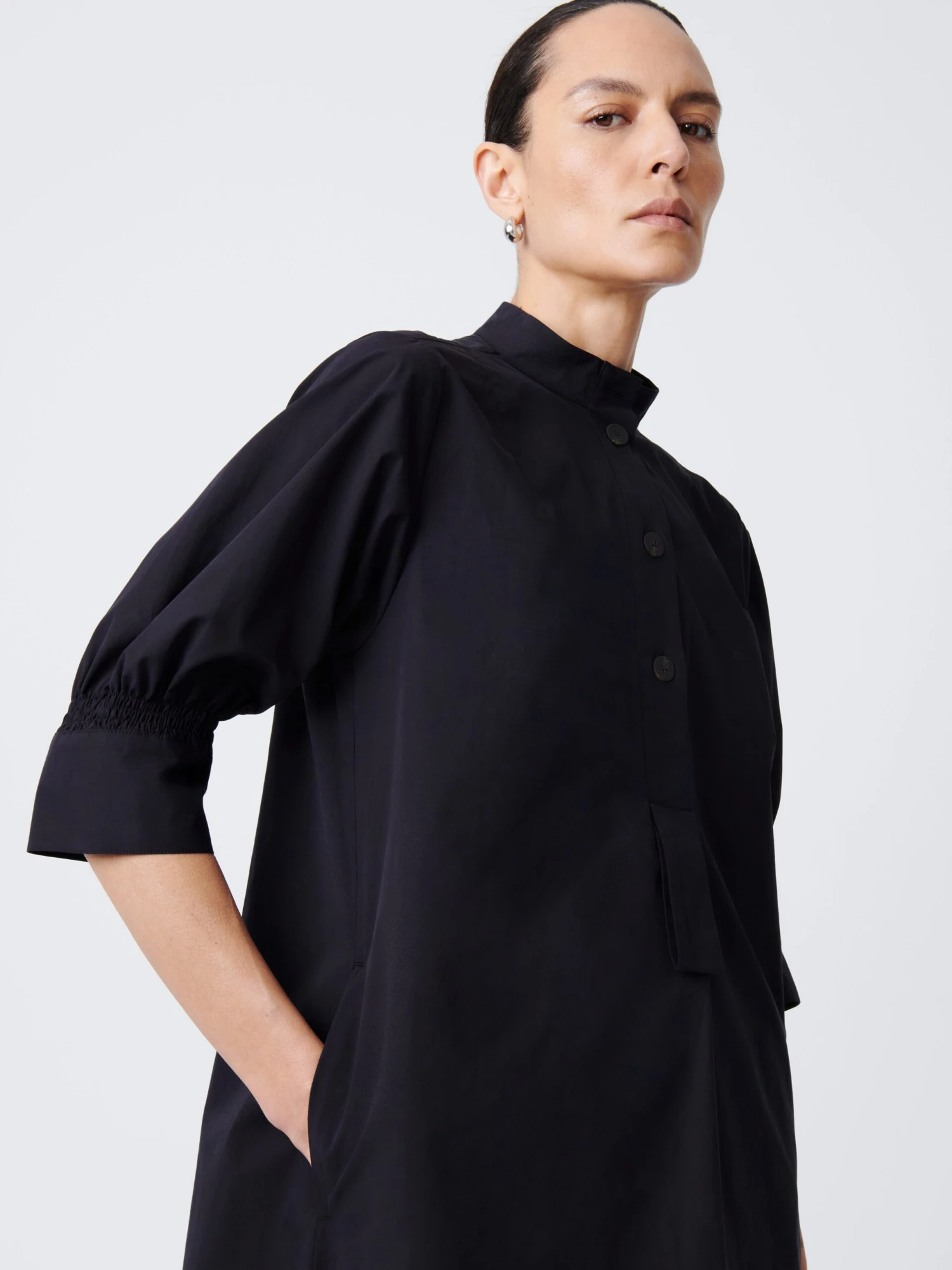 Studio Nicholson Knoll Dress In Darkest Navy 5 Studio Nicholson Knoll Dress In Darkest Navy - Image 5