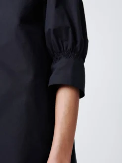 Studio Nicholson Knoll Dress In Darkest Navy 13 Studio Nicholson Knoll Dress In Darkest Navy -Studio Nicholson KnollSNW 517PowderCottonDressesDarkestNavy5 scaled