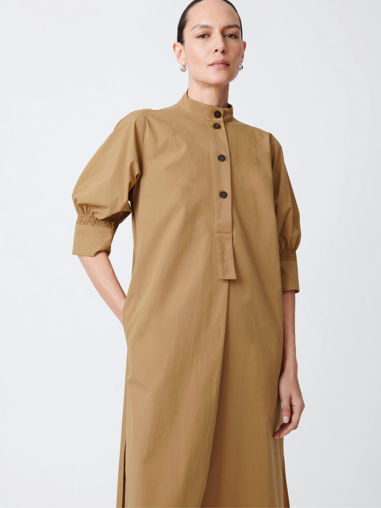 Studio Nicholson Knoll Dress In Sand 2 Studio Nicholson Knoll Dress In Sand - Image 2