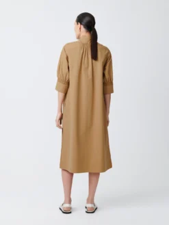 Studio Nicholson Knoll Dress In Sand 9 Studio Nicholson Knoll Dress In Sand -Studio Nicholson KnollSNW 517PowderCottonDressesSand1 scaled